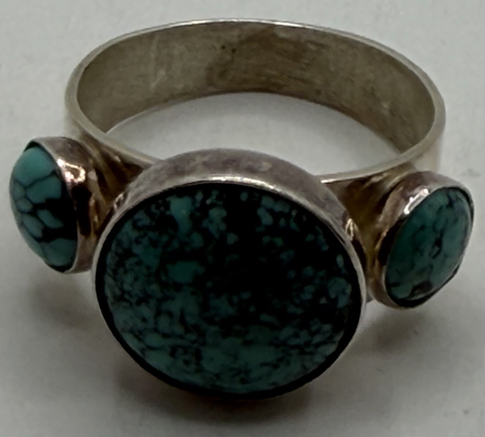 HSN Jay King Sterling Silver Hubei Turquoise Ring Size 10 7.6g
