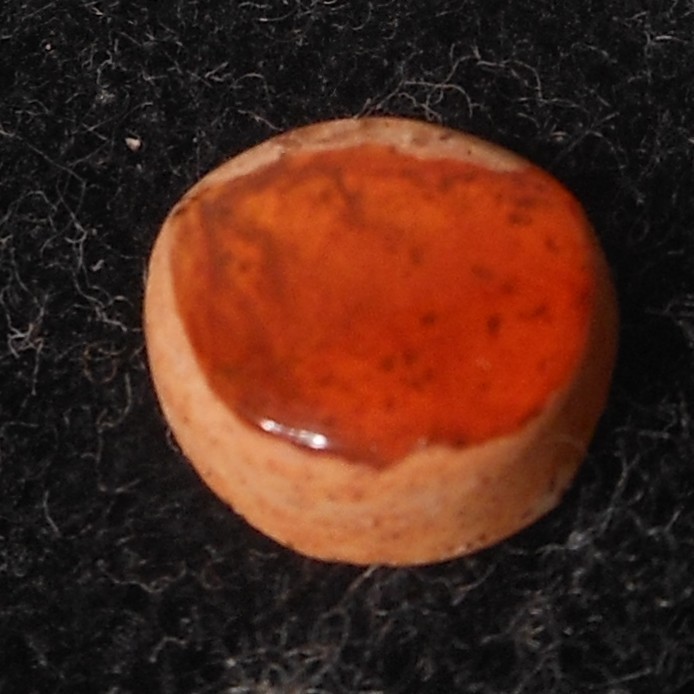 1.55ct Mexican Fire Opal Freeform 9.6 x 8.7mm Pop It in the Cart Sale