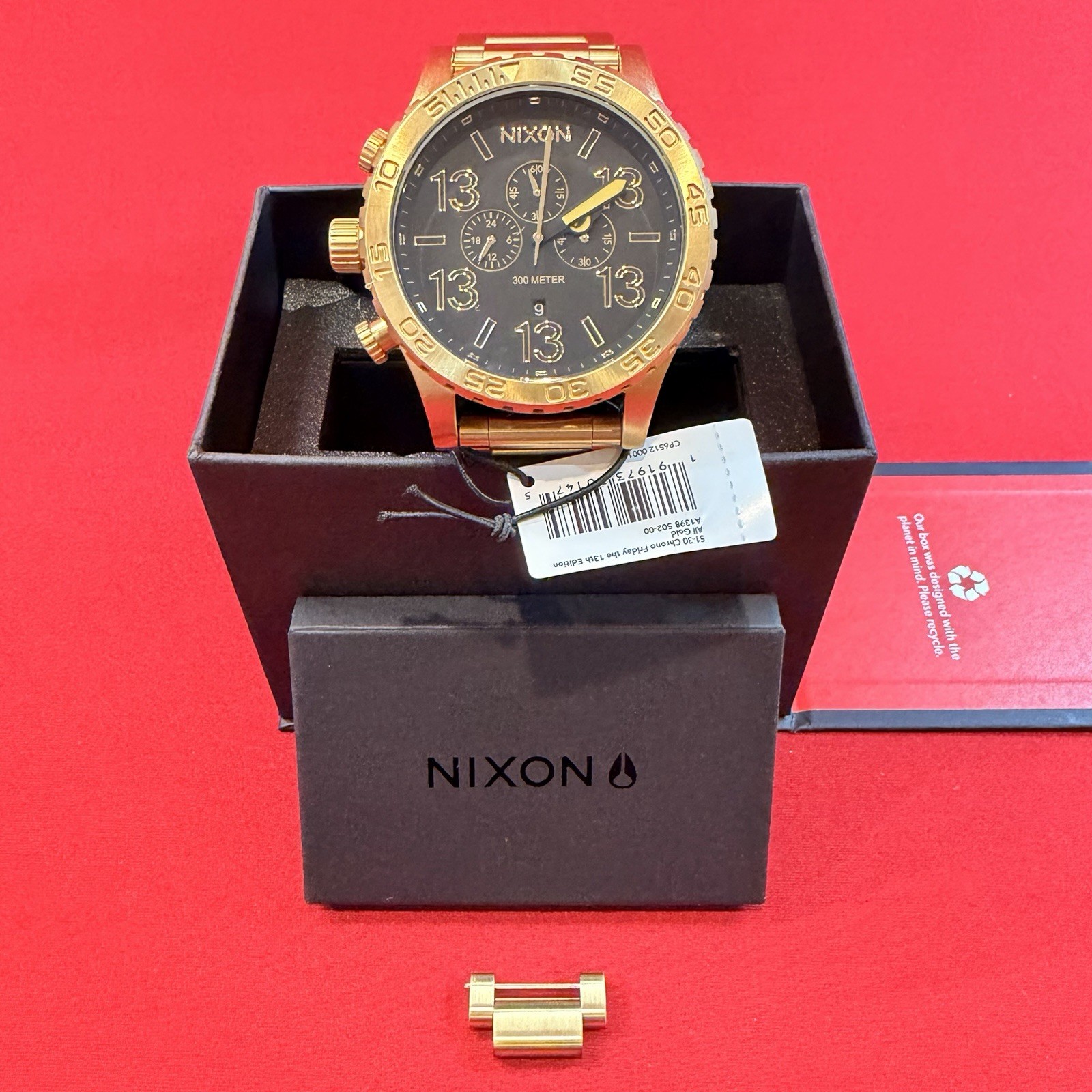 Nixon Friday The 13th, All Gold, Ultra Rare, #5 Of Only 19, New/Mint