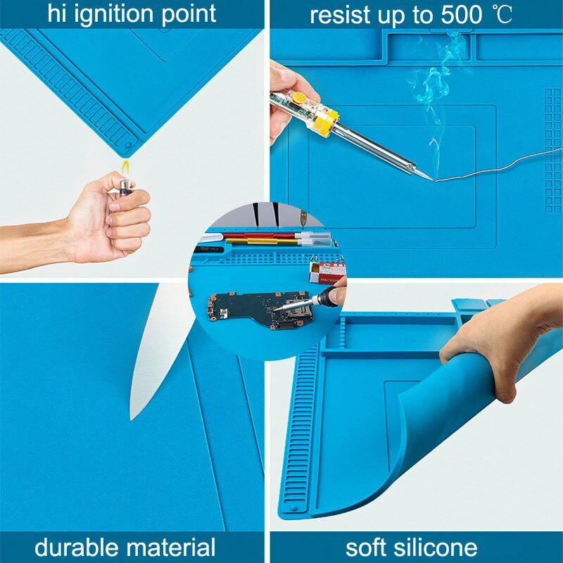 Watch Mobile Phones Camera Repair Silicone Pad Anti Slip Rubber Protective Mat