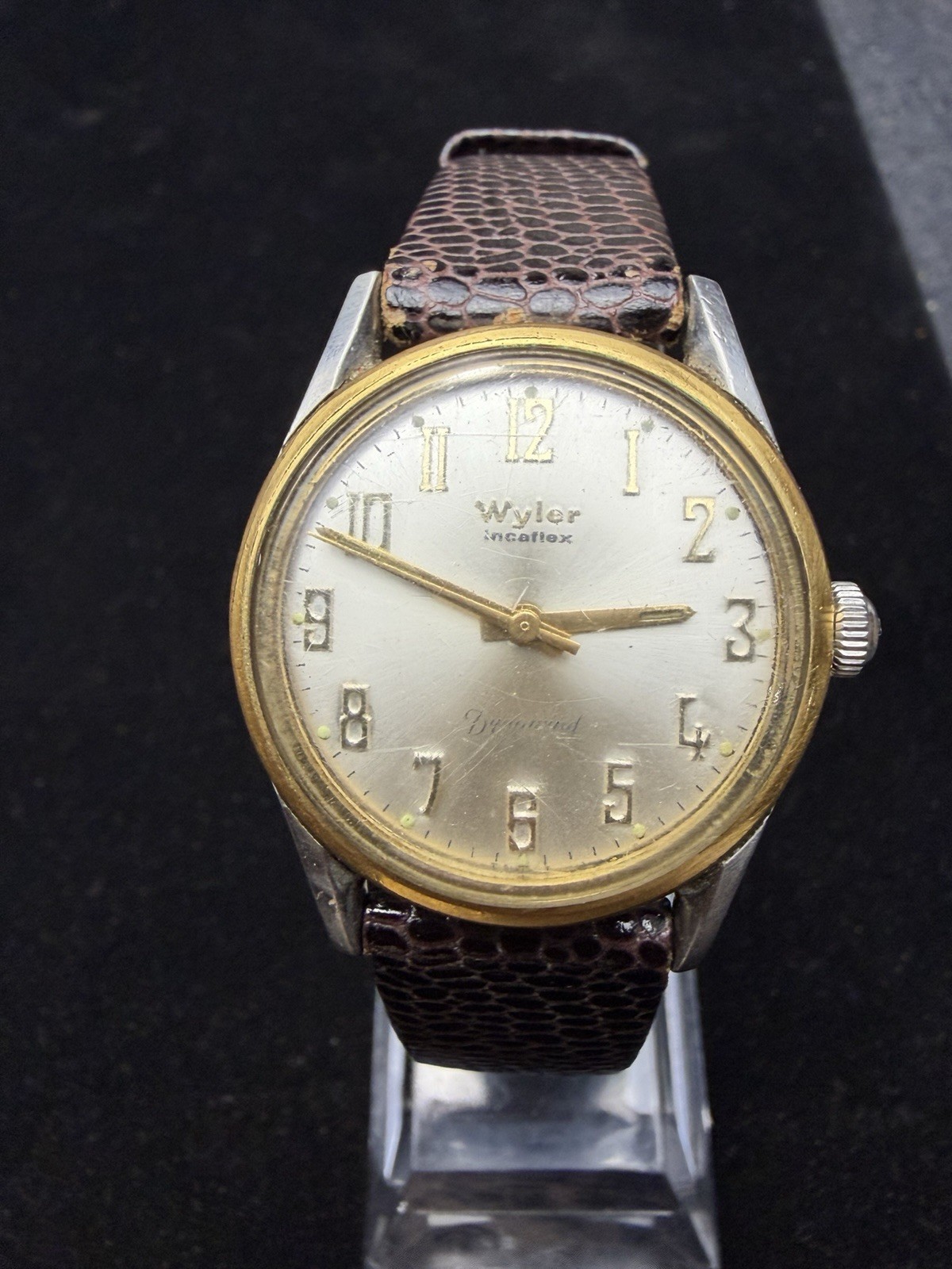 Vintage Wyler Incaflex Dynawind Men’s Watch 17J ETA 2375 running