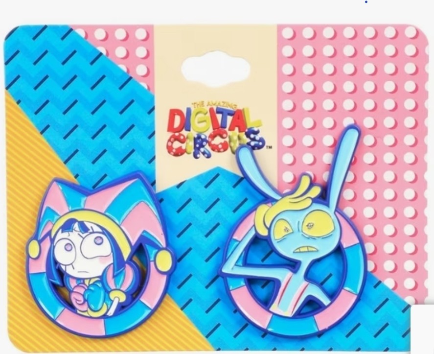 The Amazing Digital Circus Enamel Pins Set Jax Pomni New