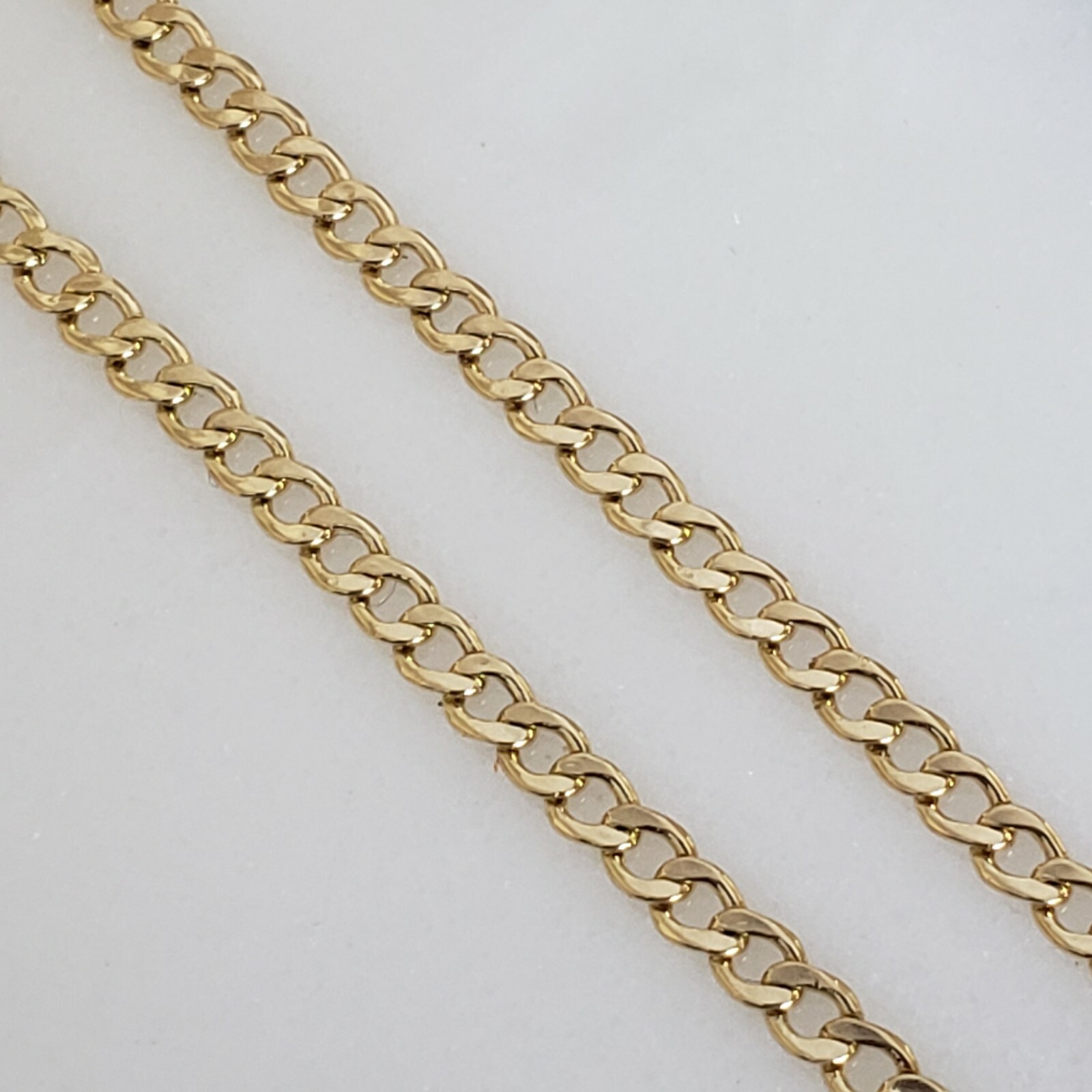 Real 10k yellow gold miami cuban anklet 10 inches long 2 mm