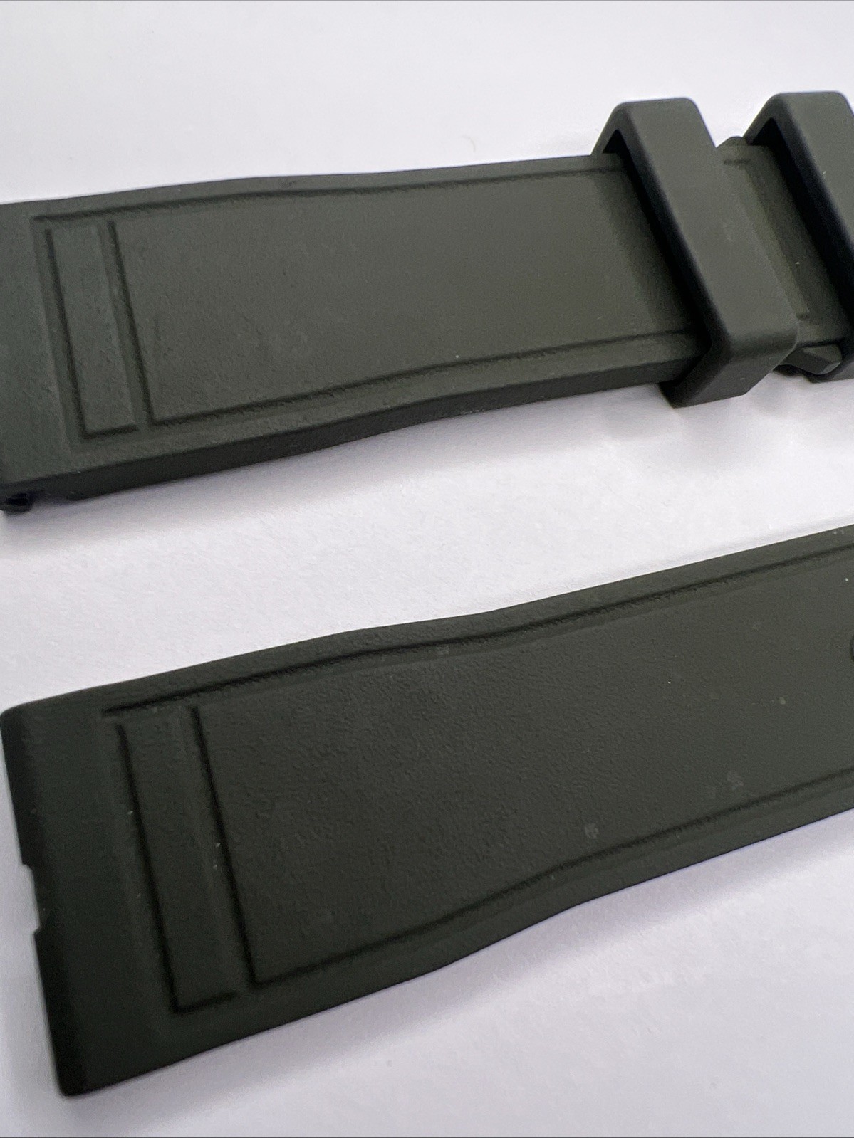 IWC Quick Release 20mm x 18mm Moss Green Watch Rubber Strap Band OEM – READ
