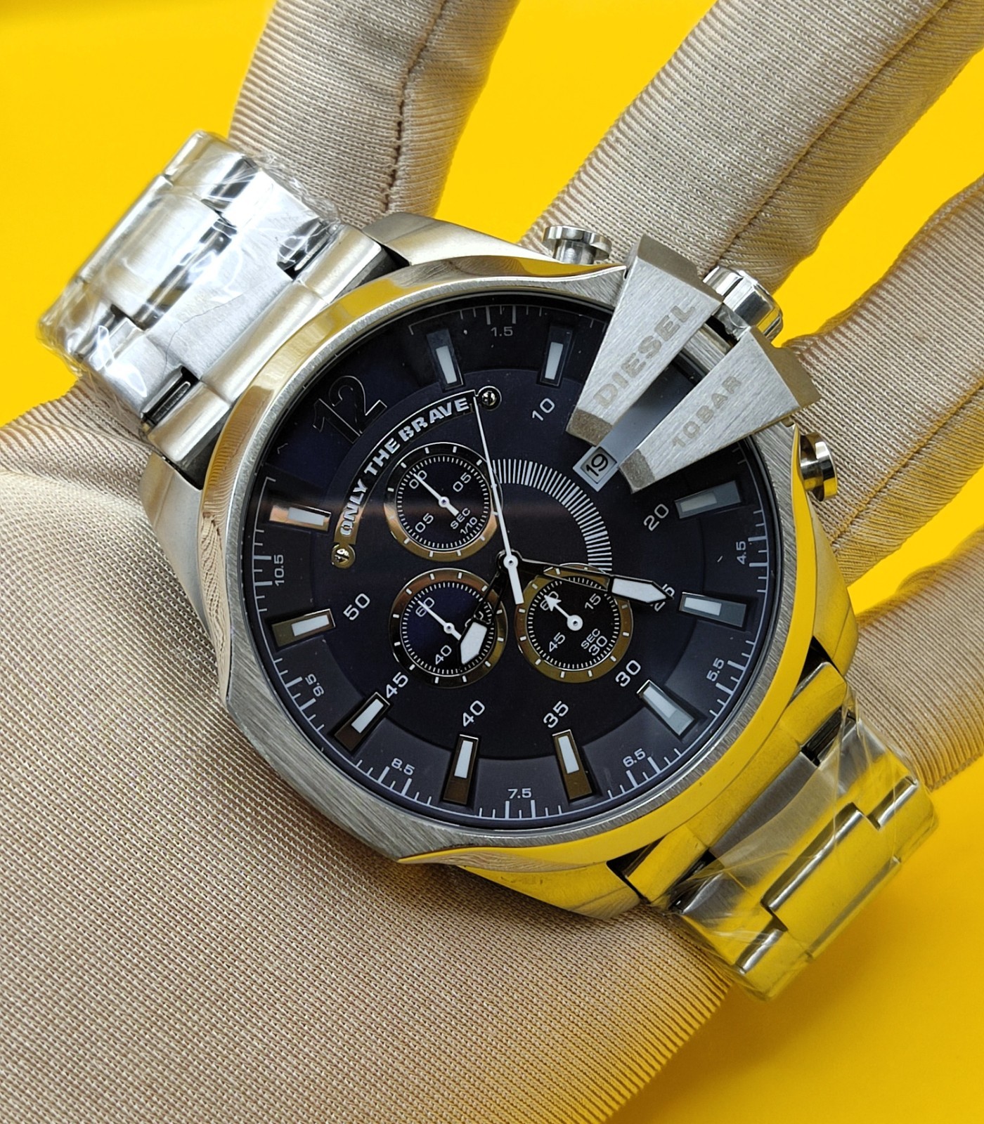 Premium Diesel Only The Brave 10 Bar Blue Dial Refurbished Men’s Wrist Watch