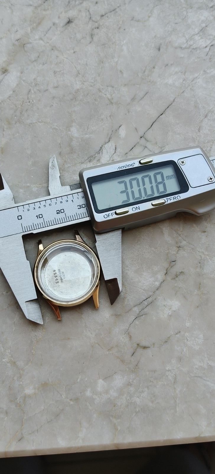 40s VALJOUX 89 TRIPLE DATE MOON PHASE STEEL/GOLD CASE & DIAL WATCH WATCHES 30mm