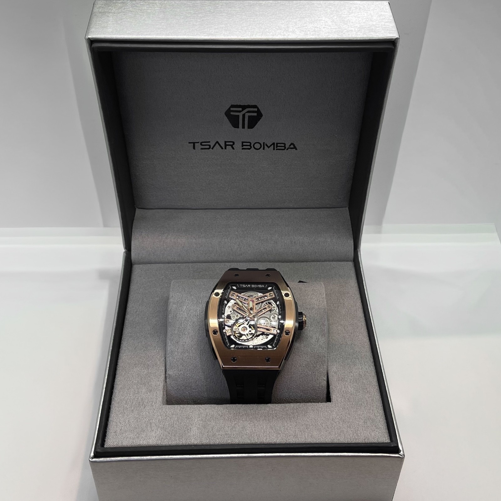 Tsar Bomba Elemental-Automatic Rose Gold Men’s Watch TB8228A-04