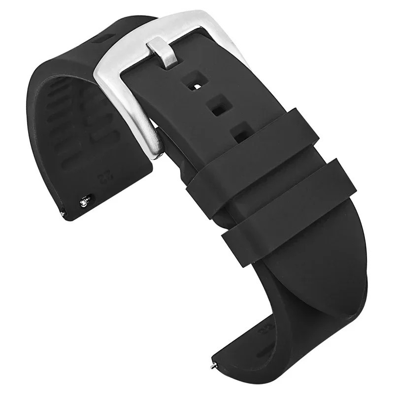 18mm 20mm 22mm Soft Silicone Watch Band Divers Replacement Strap Quick Release