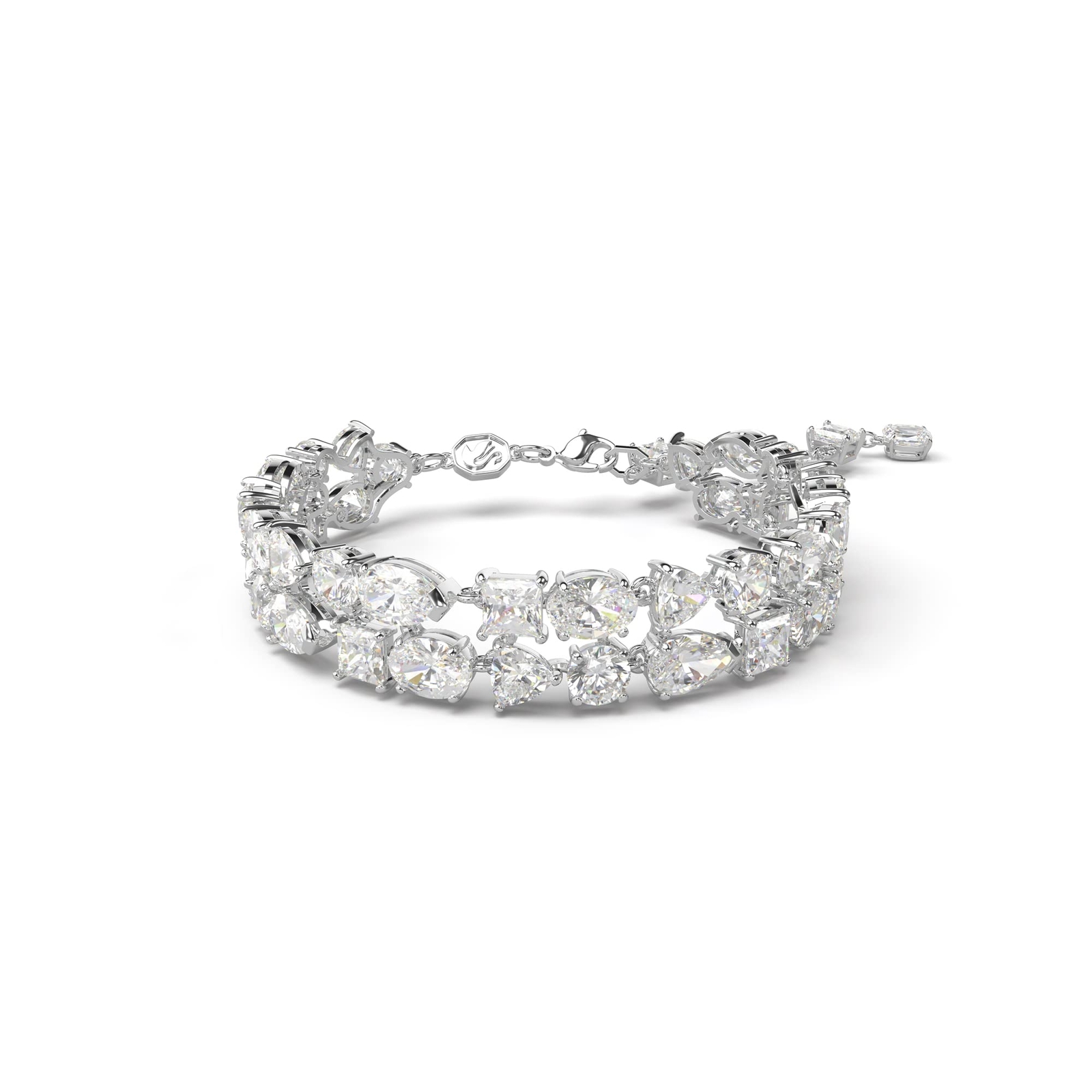 Swarovski Mesmera Bracelet Mixed Cuts, White, Rhodium Plated 5669927