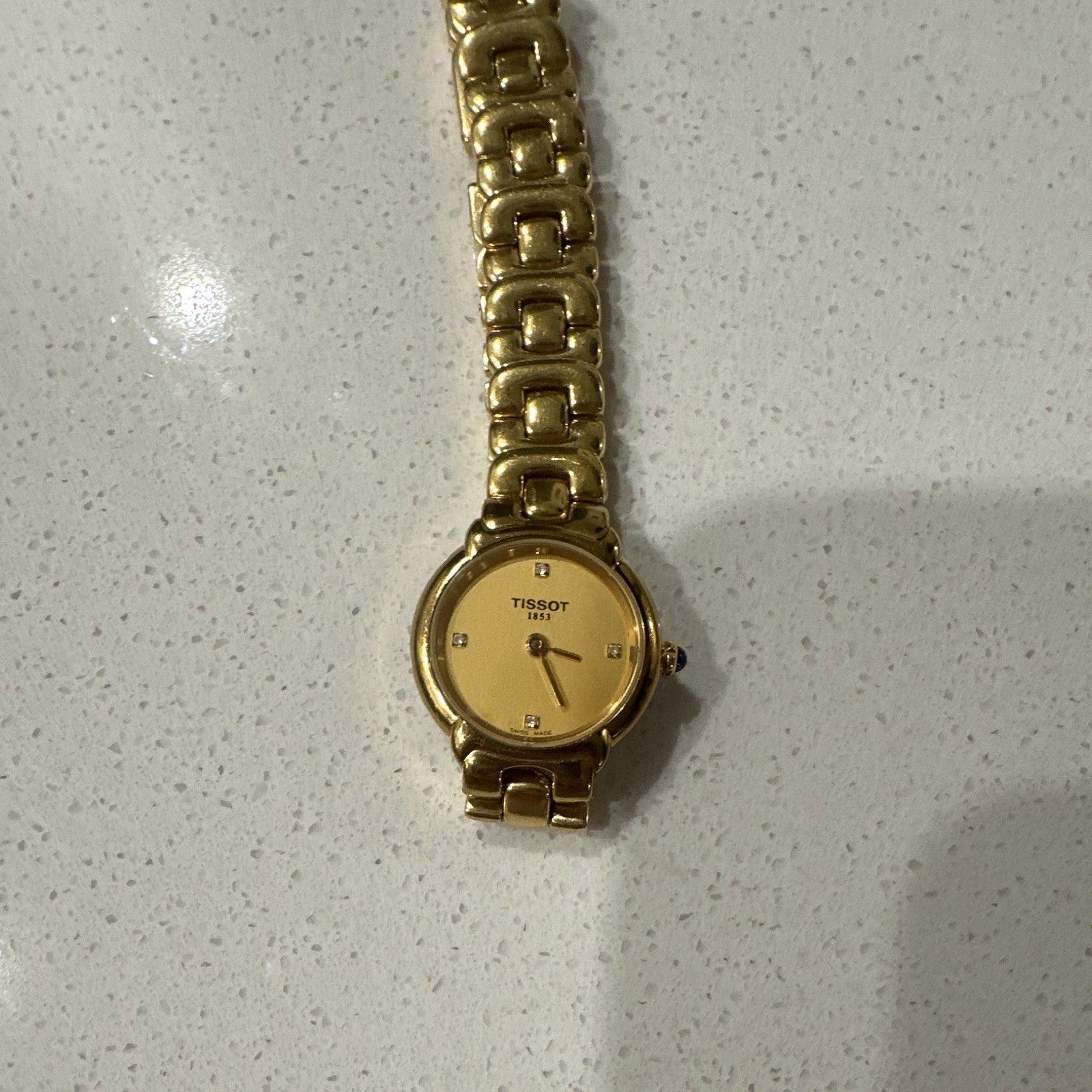 Tissot 1853 Swiss Made Quartz Women’s Gold Tone Analog Diamond Bracelet