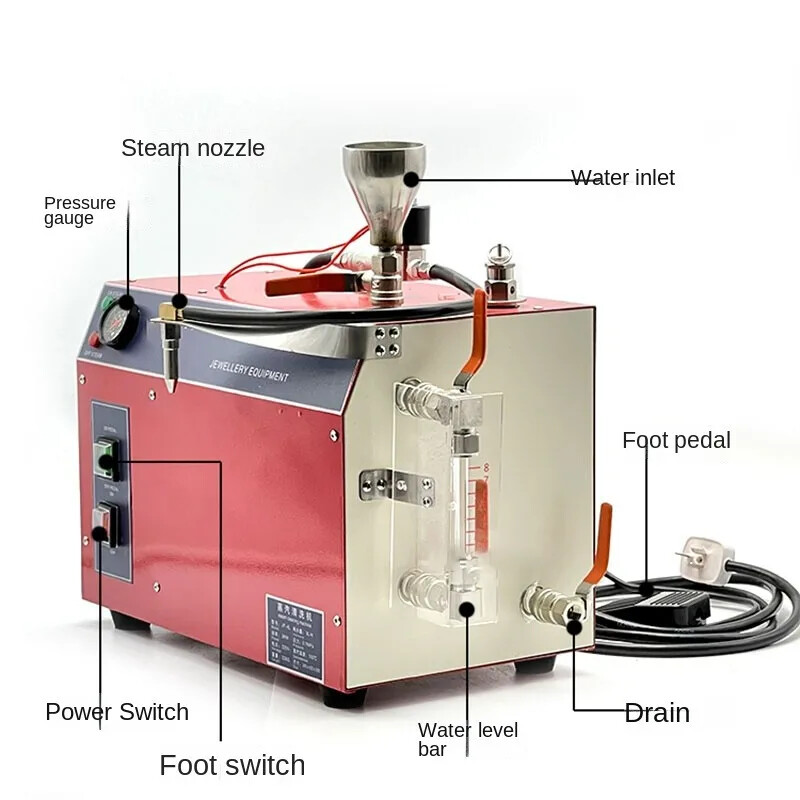 High-Temperature, High-Pressure Steam Cleaner, 12-Liter Steam Cleaner
