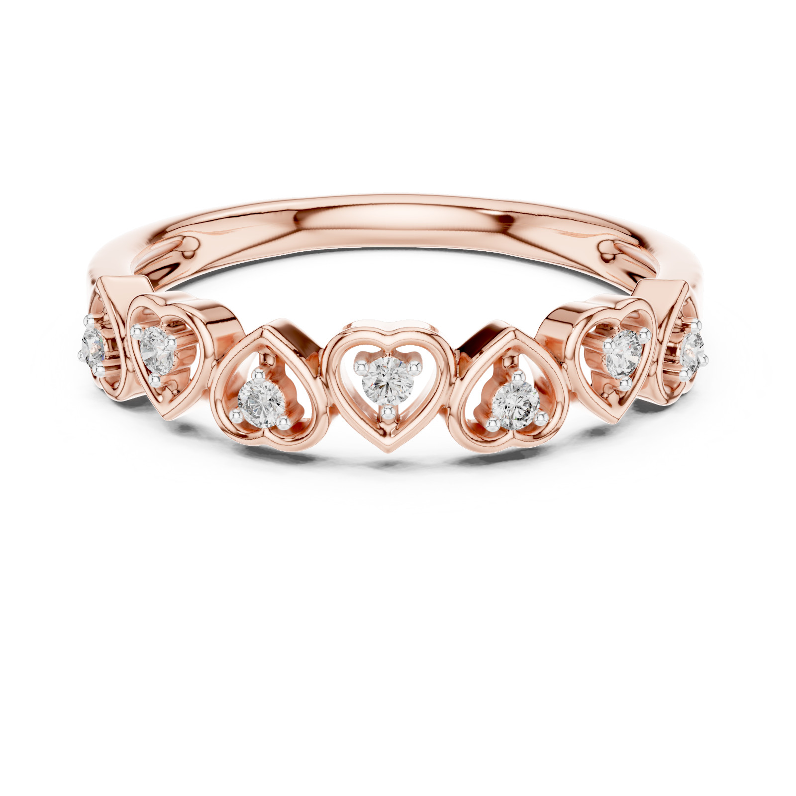 Natural Certified Round Diamond Lovely Twisted Engagement Ring 14k Gold over
