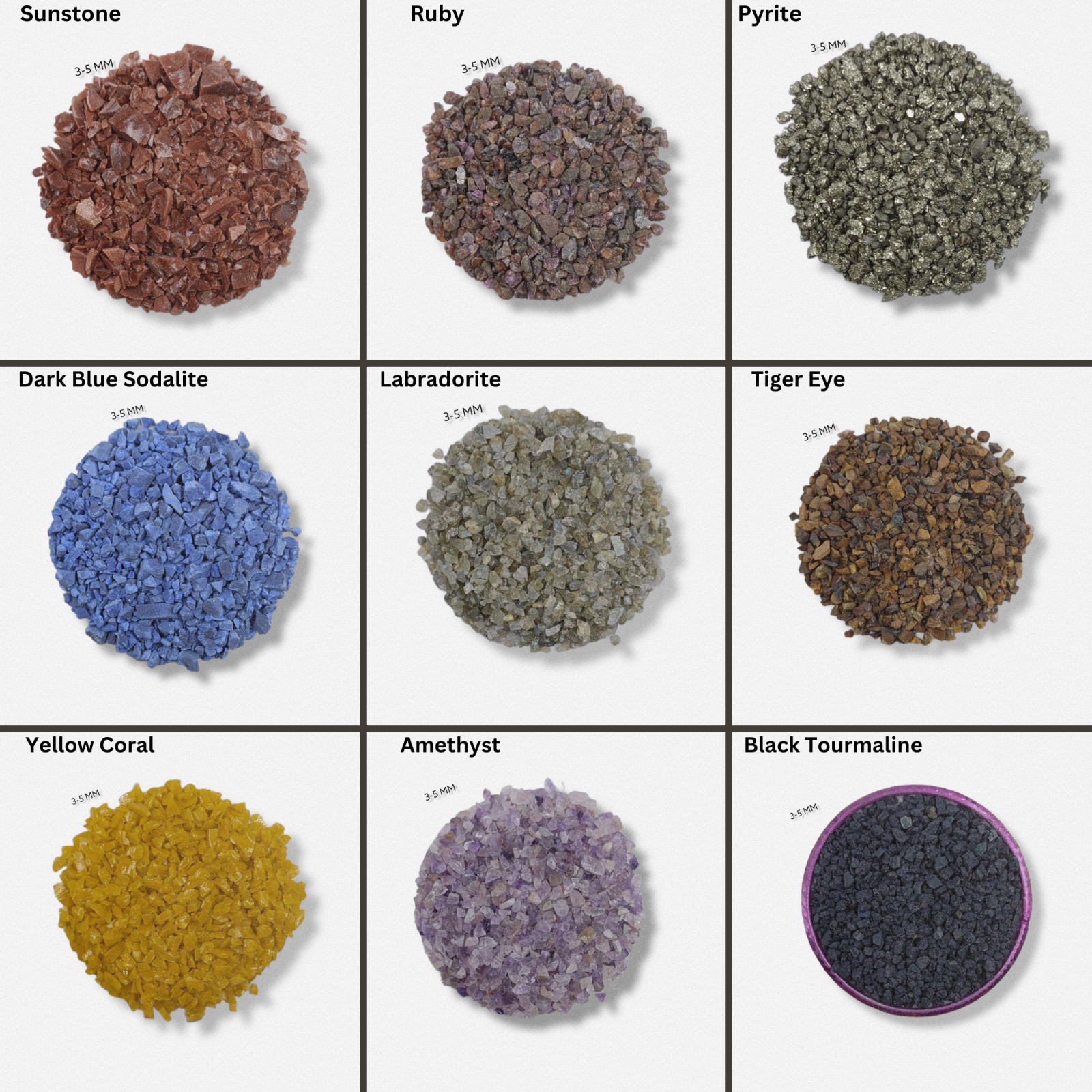 70+ Crushed Gemstone Coarse 3-5 MM Stone Coarse Crushed Stone Healing Powder