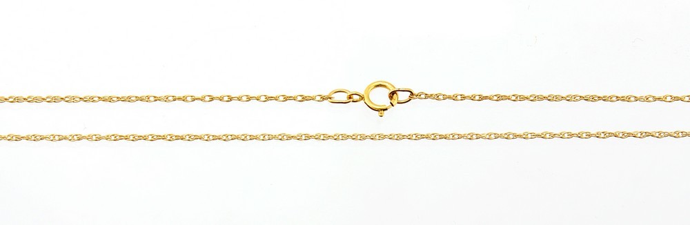 1/20 12K Gold Filled Rope Chain 18-inch Long
