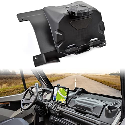 Electronic Device Holder with Storage Box Organizer Tray for Can Am Defender