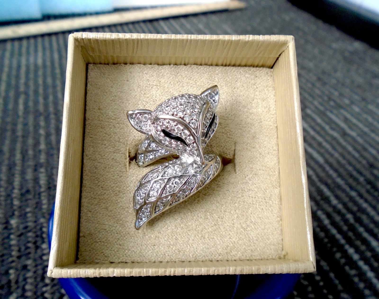 Silver Fox Tail Ring