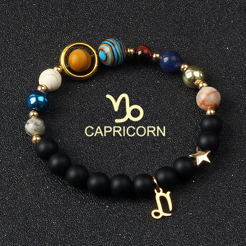 Women Stone Beaded Bracelet Round Layered Mixed Tone Adjustable Strand Jewelry