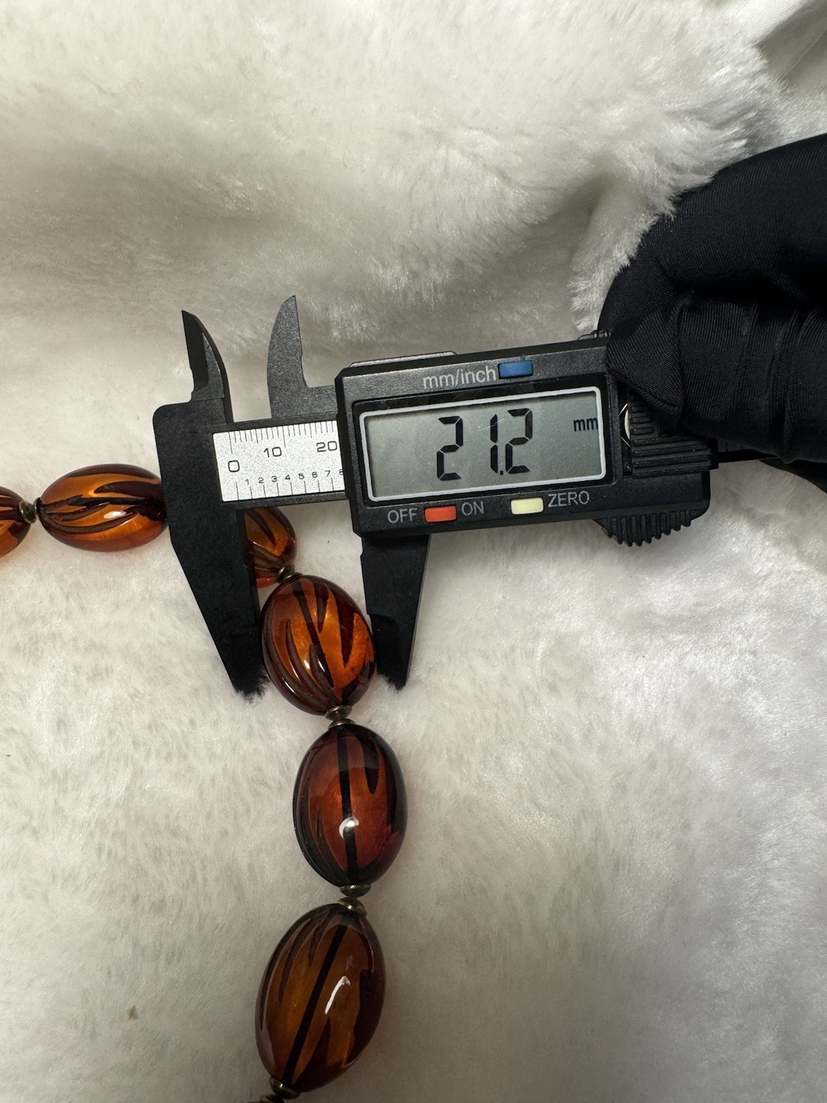 Natural Baltic Amber Bead Necklace – Large Polished Cognac Beads 56.37g 51cm