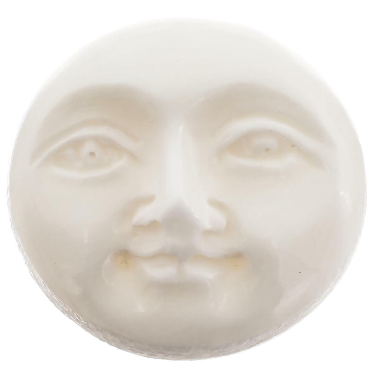 9/16″ 15mm 1-5-10Pcs Lot Open Eye Sun Moon Face Bison Bone Cab Bead Cabochon