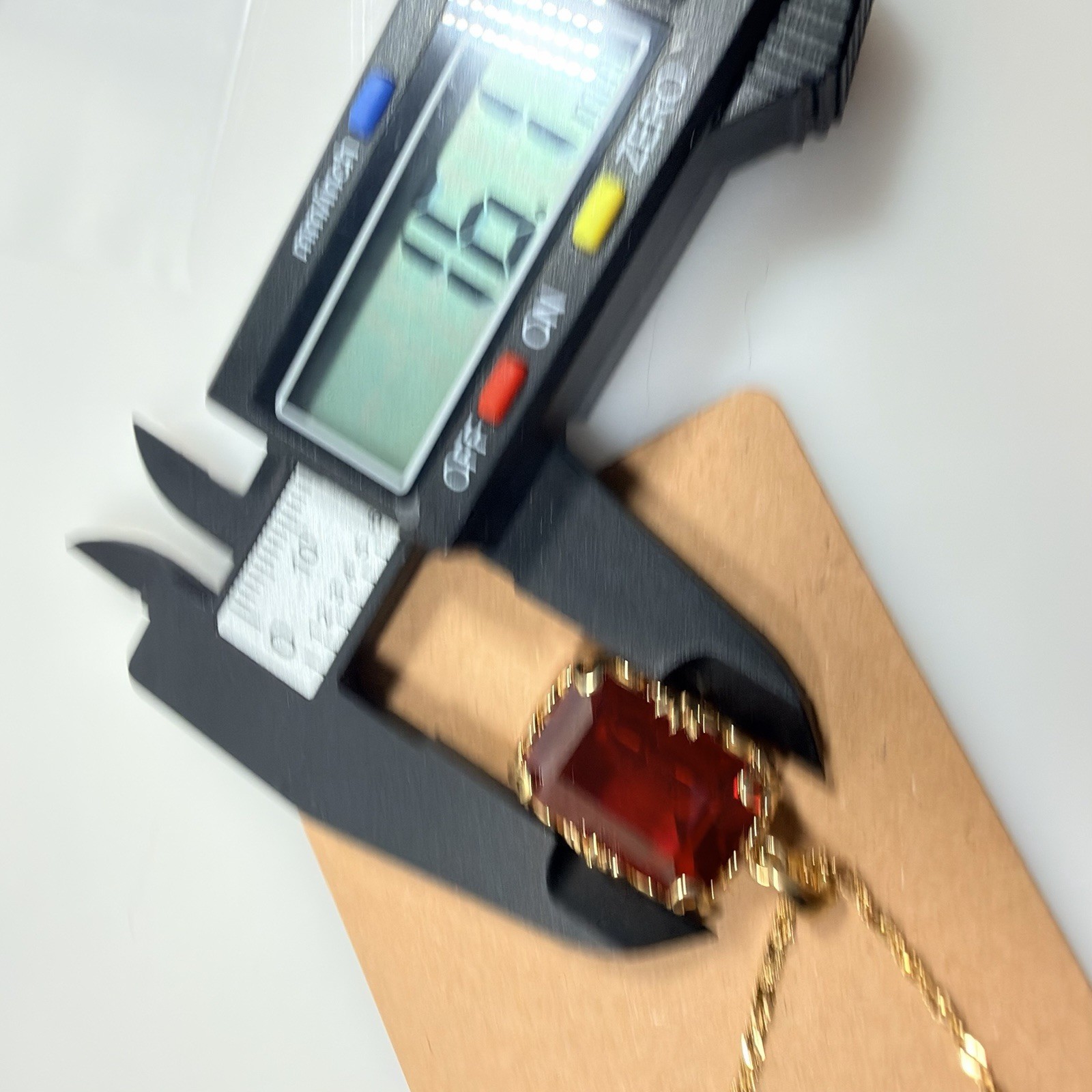 Ruby Necklace Lab Created Pendant 925 Gold Vermeil BBJ Bangkok Ratnaraj 18+2 In