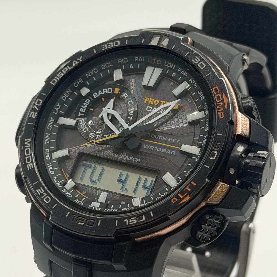 Operational CASIO Pro Trek PRW 6000Y Triple Sensor Solar