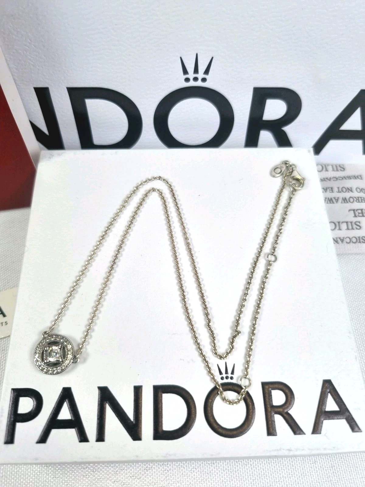 Pandora Vintage Allure Sterling Silver Necklace, 45cm, Excellent With Packaging