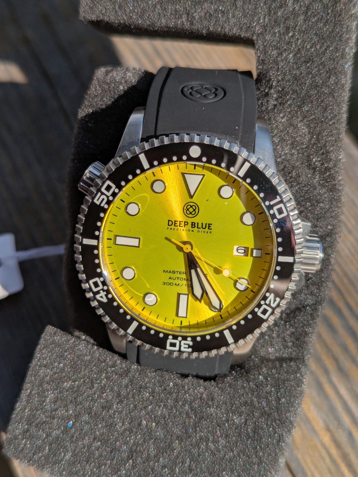 DEEP BLUE MASTER 1000 II 44MM AUTOMATIC DIVER Sunburst Yellow DIAL