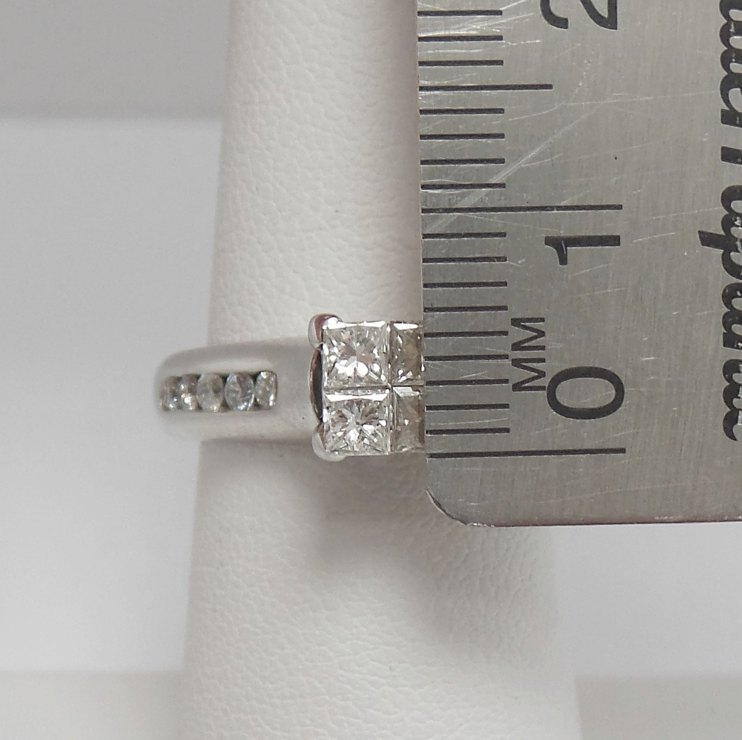 3/4CT Natural Diamond Engagement Anniversary Wedding Ring 14K White Gold Band