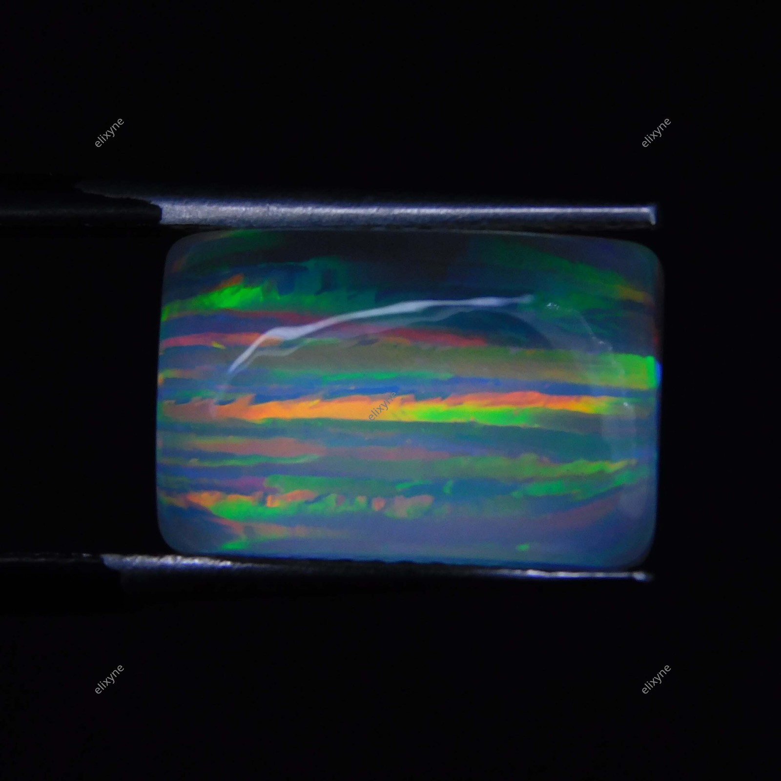 6.45 Cts Natural Fire Opal On Black Onyx Doublet Fancy Certified Gemstone