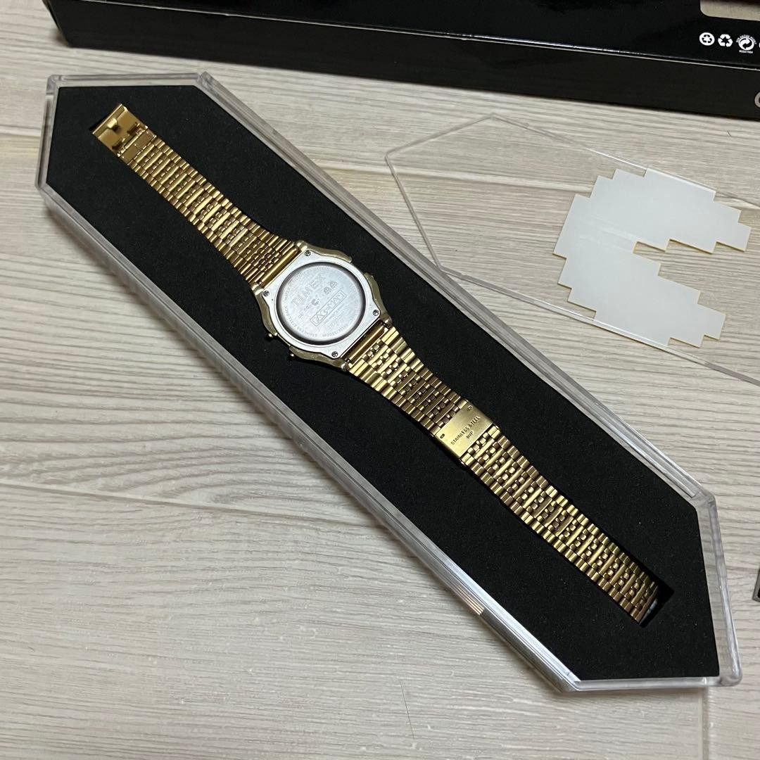TIMEX T80 PAC MAN Digital Watch Gold Limited Edition Collaboration Series