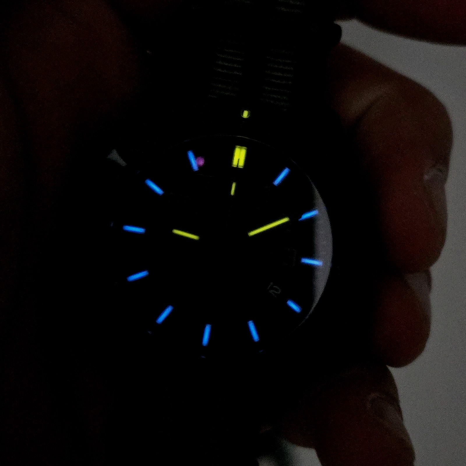 Deep Blue Men’s Daynight PC Automatic Watch Black Dial 44mm T 100