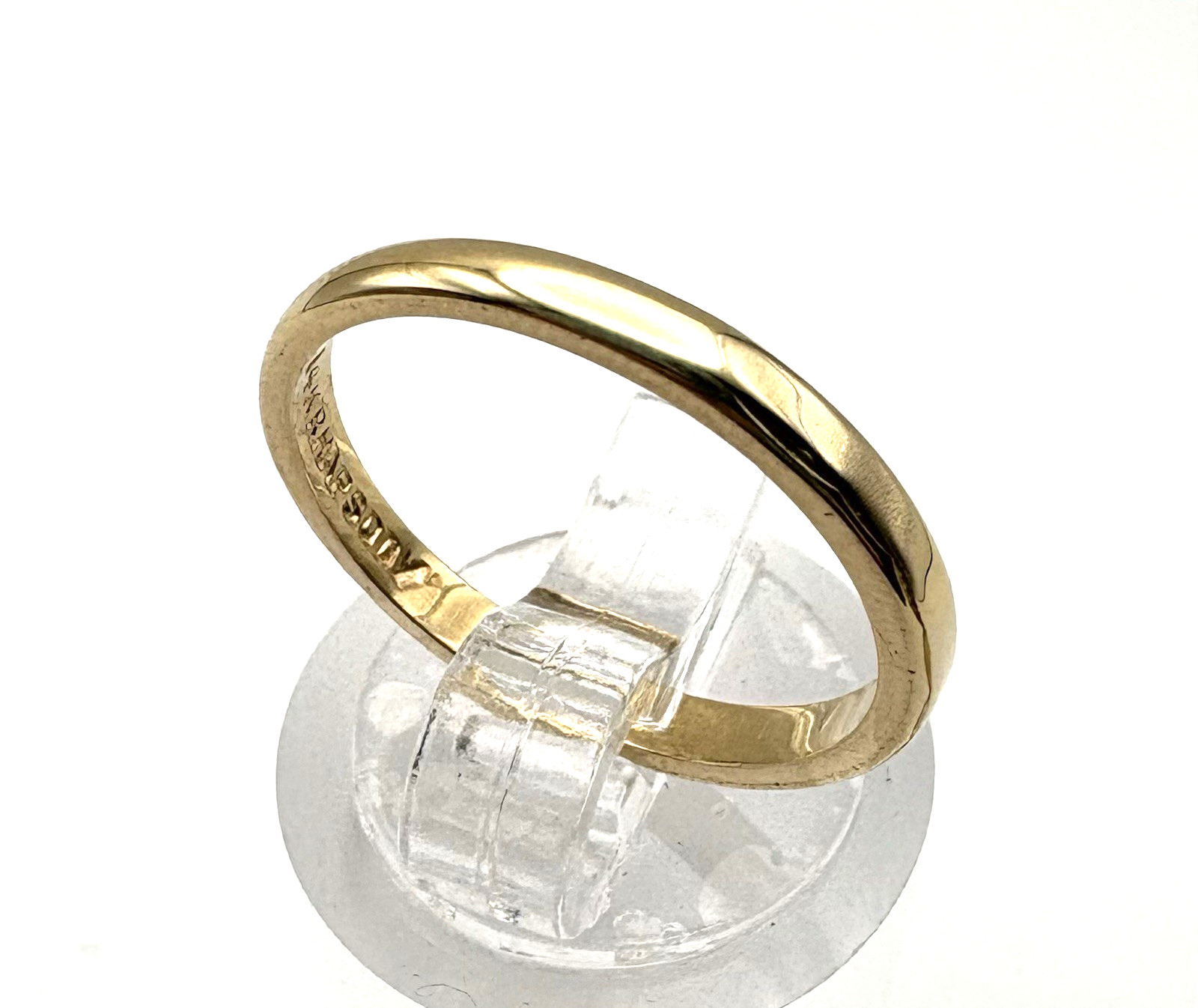 estate 14k yellow gold 2.1mm wedding band 1.9g sz5.25 $1000 #313