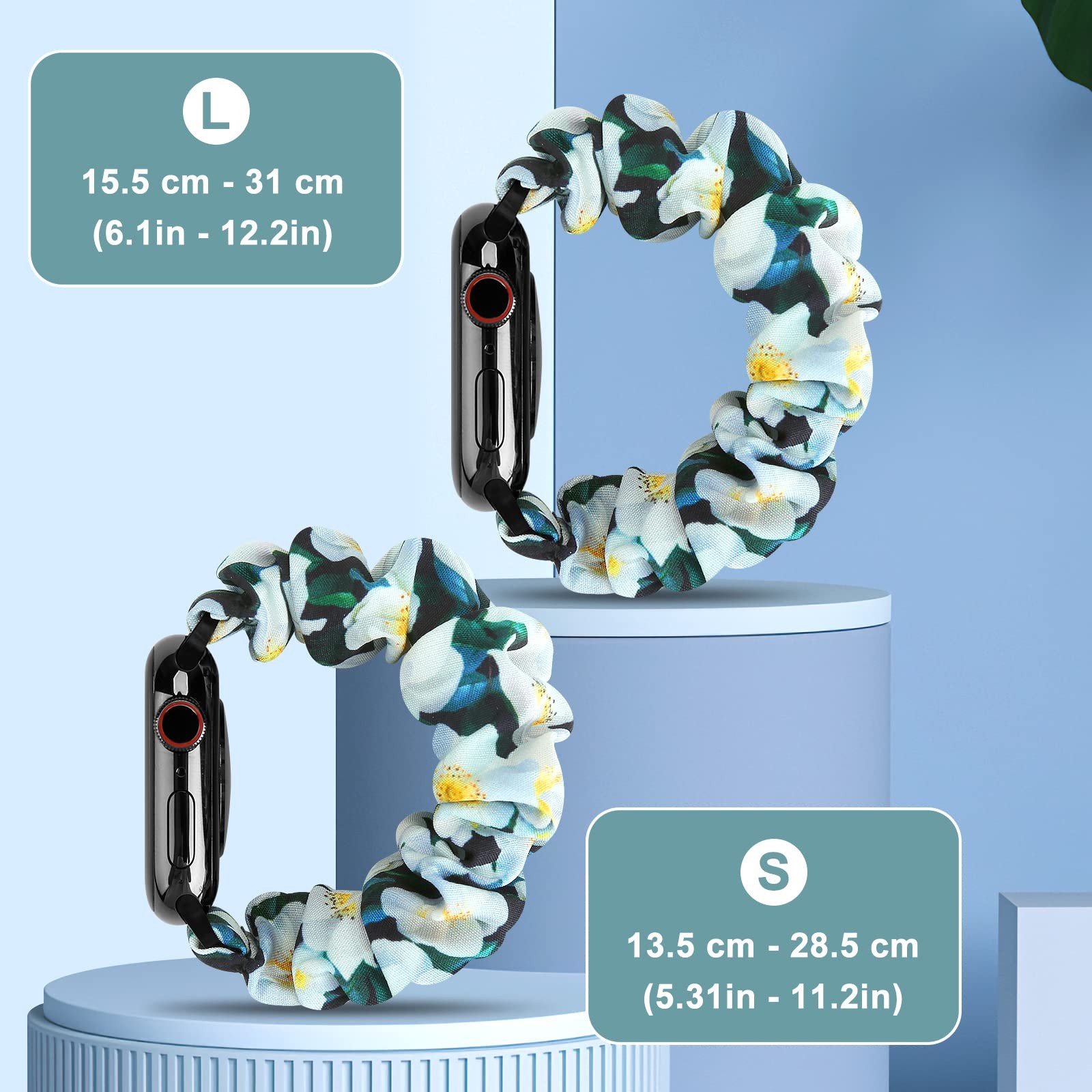 Scrunchies Bands Compatible for 40mm 38mm 41mm 42mm 44mm 45mm 46mm 49mm, Soft…