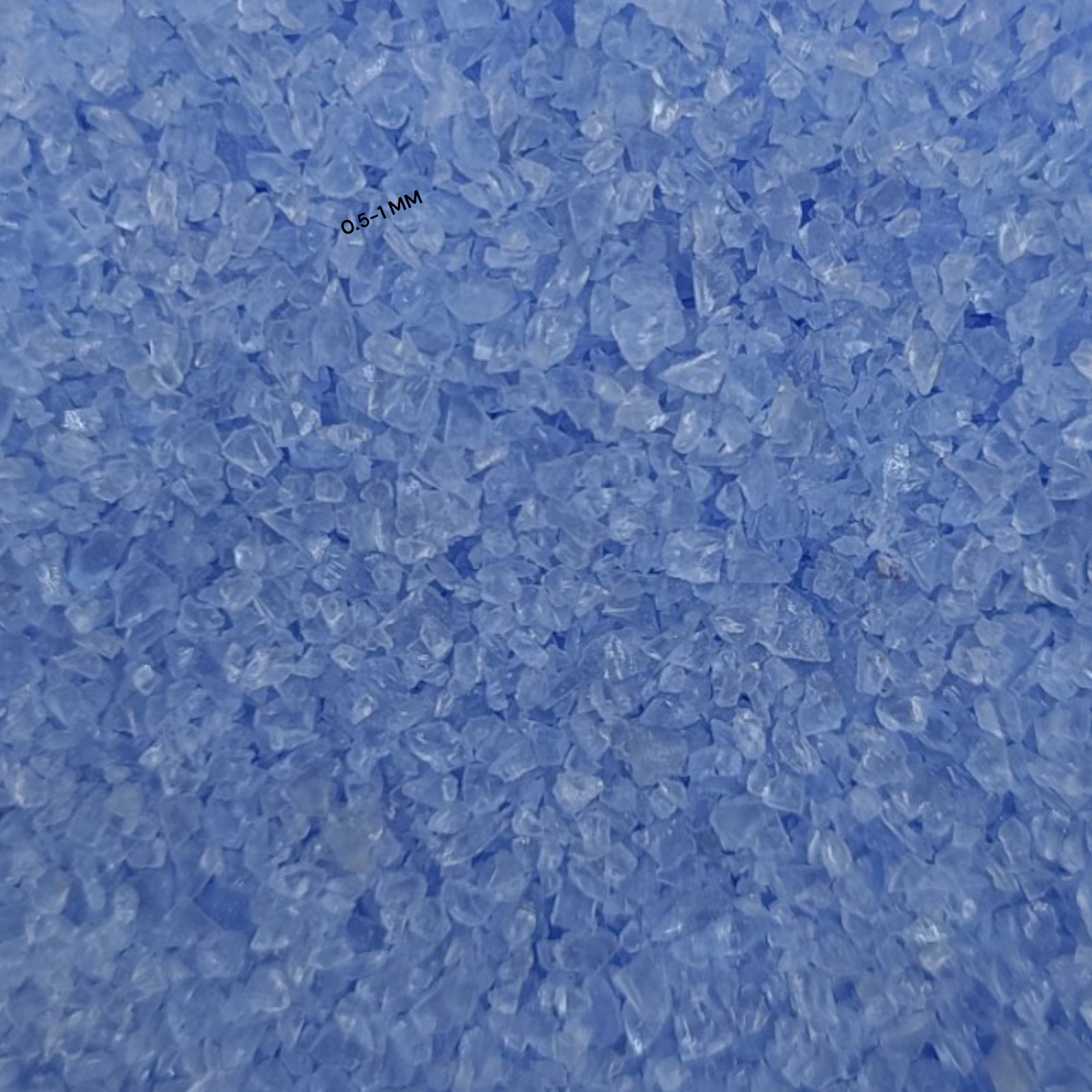 Crushed Opaque Blue Hydro Quartz Crushed Gemstone Coarse All Size For Inlays