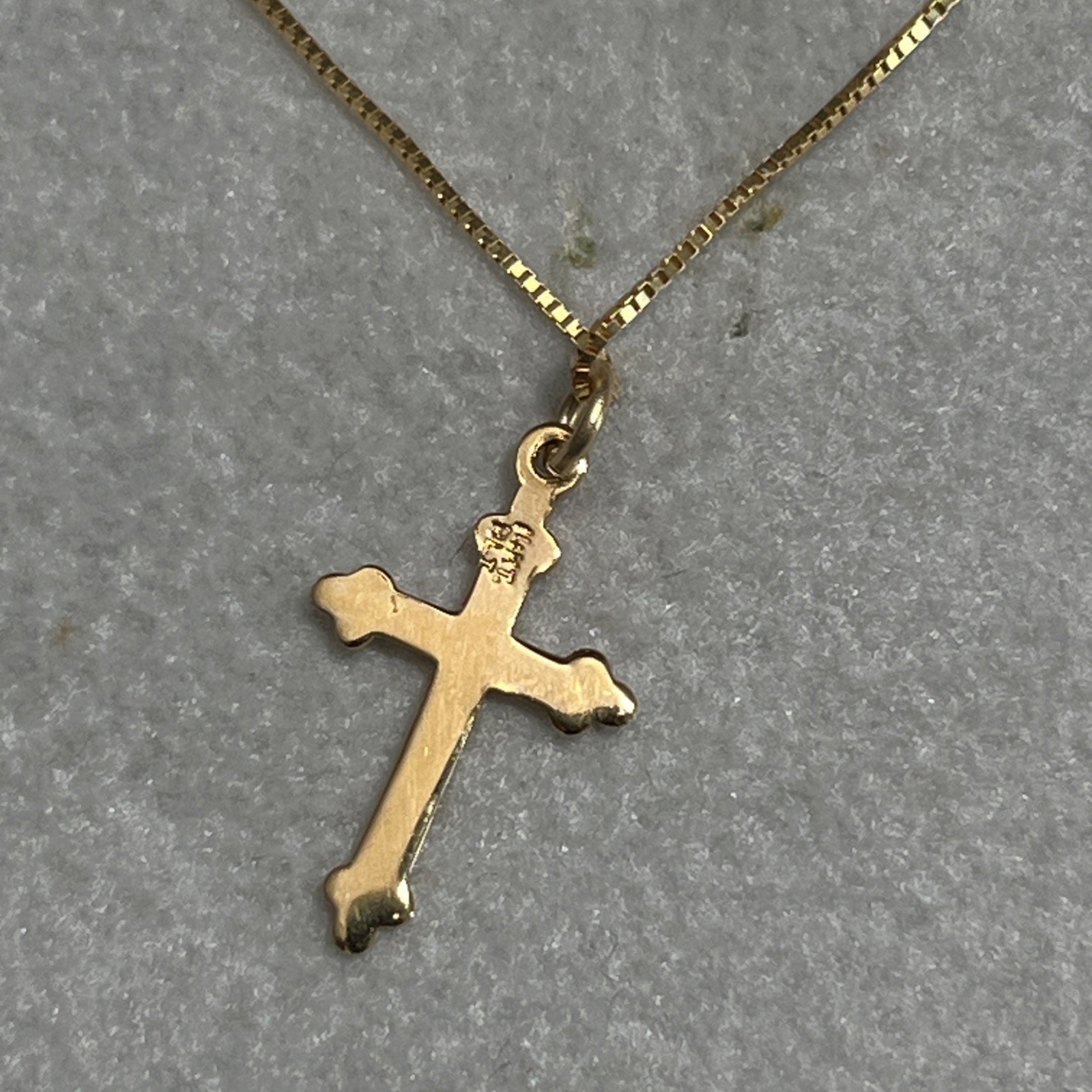 14k Gold Cross Necklace