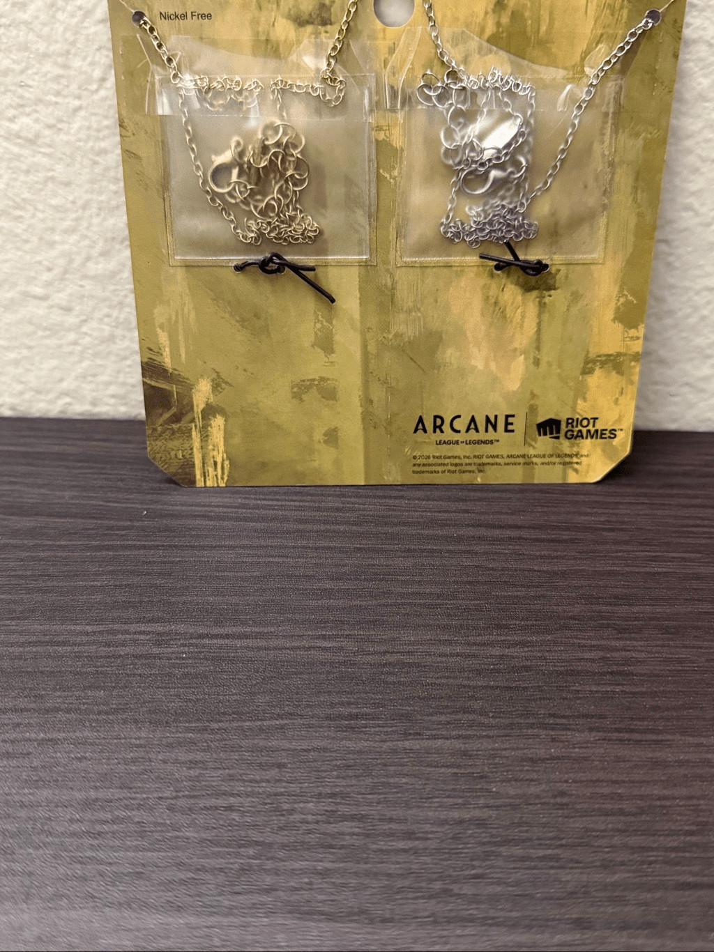 Arcane Vi & Jinx Fishbones Gauntlet Best Friend Necklace Set
