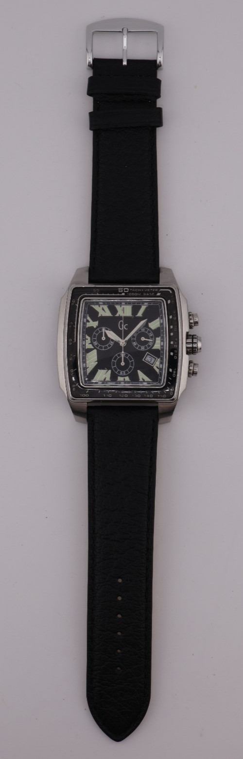 Guess Collection Swiss Made Men’s Chronograph Watch – GC 30007GA – New Battery