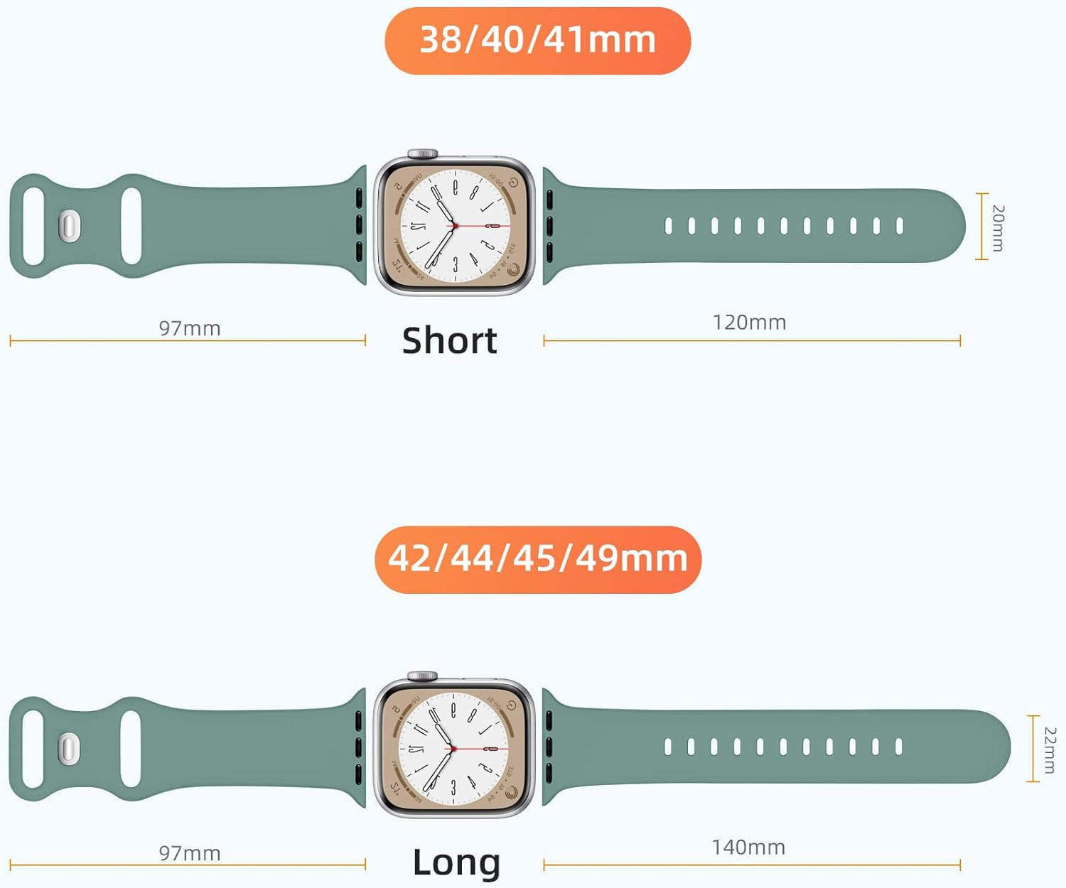 6 Pack Bands Compatible for Apple Watch Band 38Mm 40Mm 41Mm 42Mm 44Mm 45Mm 46Mm