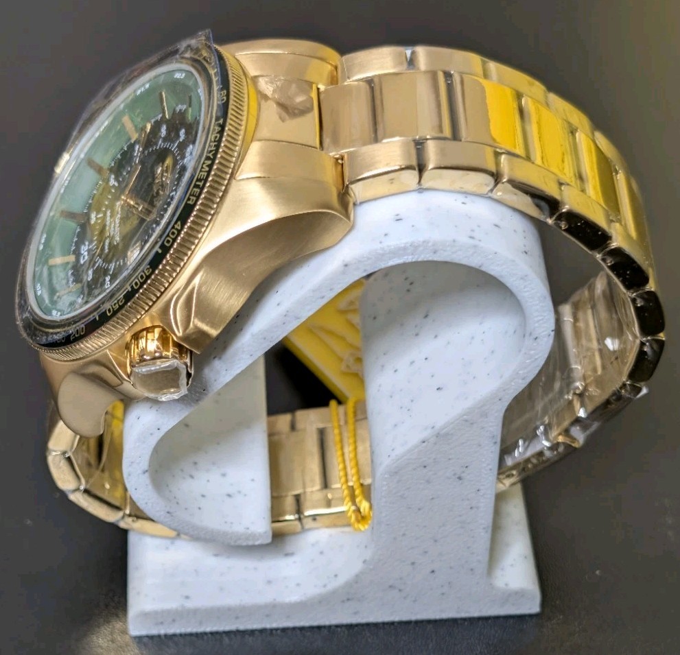 Invicta Speedway 50mm Automatic Men’s Watch (Model 48079) – Gold & Green