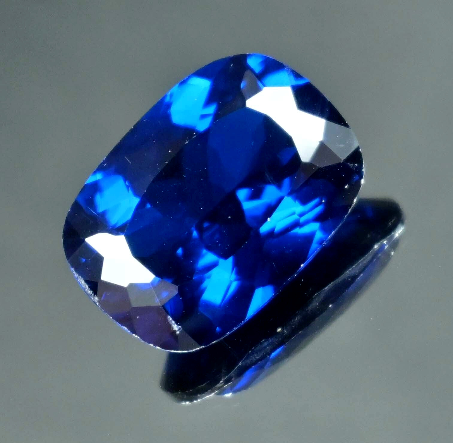 19.40 Ct Natural Arkansas Blue Benitoite Certified Excellent Cushion Gemstone