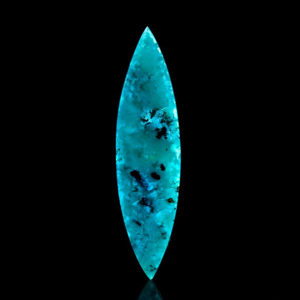 RARE Vibrant Gem Silica Chrysocolla Bacan Island Gemstone Cabochon 2.21 g