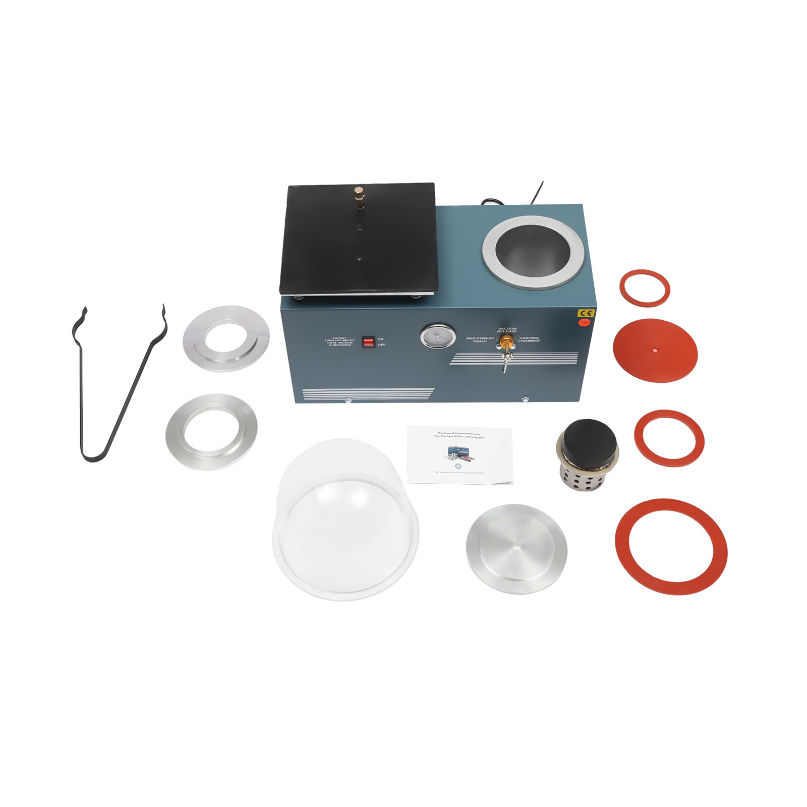 110V 2L Vacuum Investing Casting Investment Machine for Jewelry Lost Wax Cast