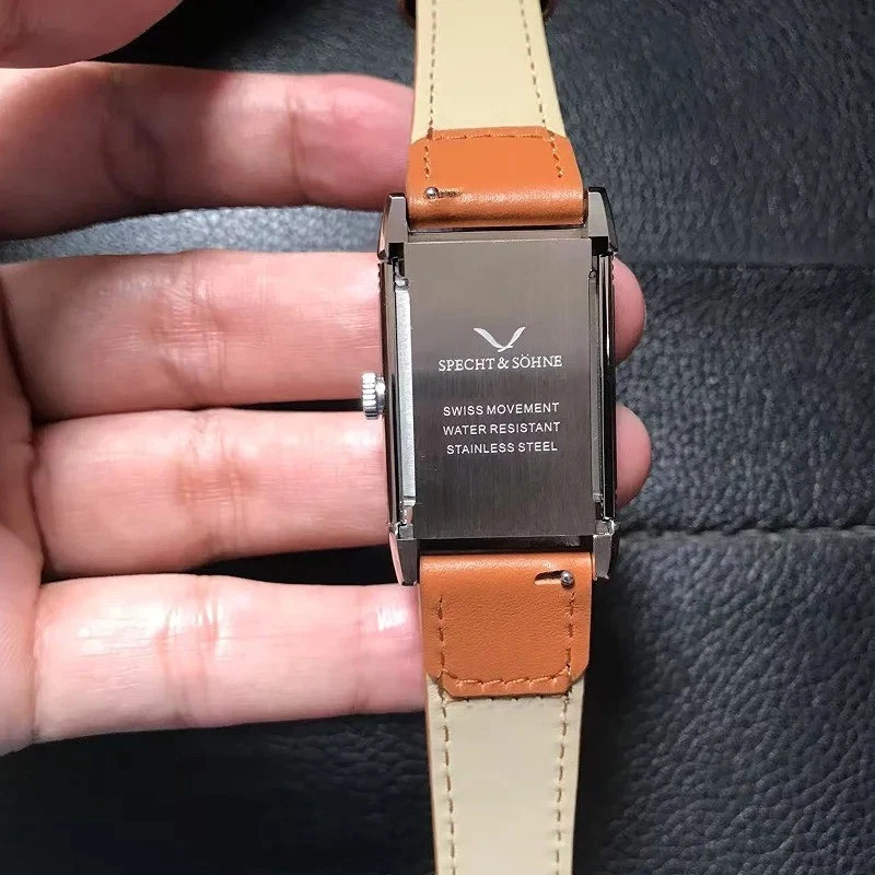 2025 New Fashion Specht & Söhne Overturn Square Watch Men’s Watches Ultrathin