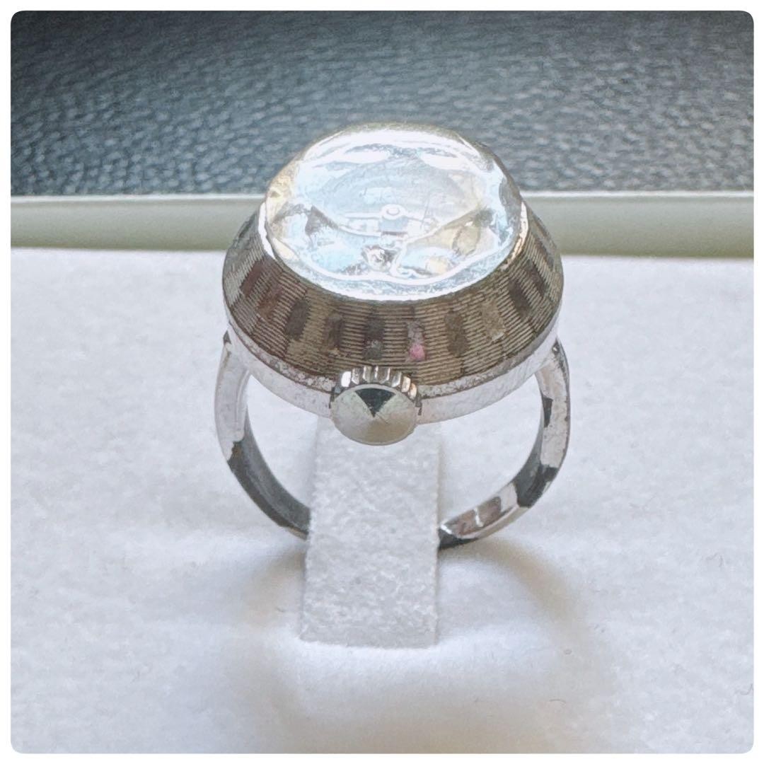 SEIKO Ring Watch, Manual Winding, 17 Jewels, Silver Color