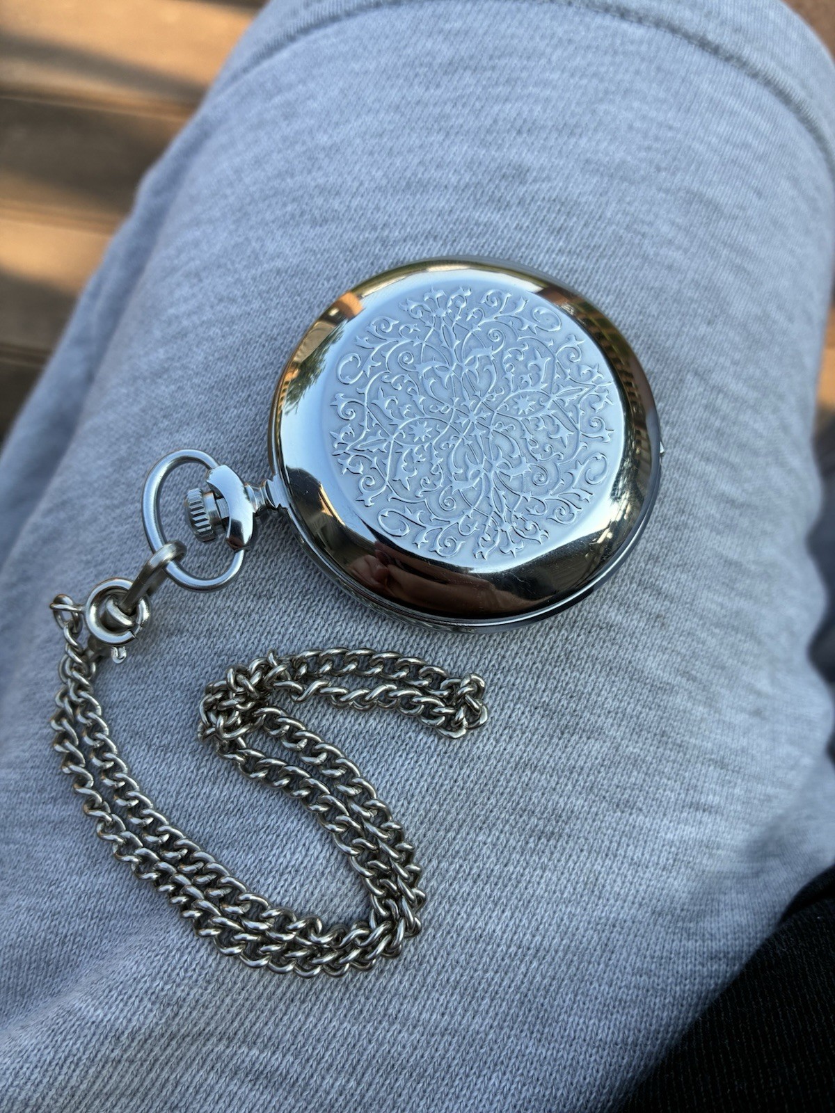1991 Soviet Molnija 3602 Pocket Watch USSR Working w/ Original Box & Passport