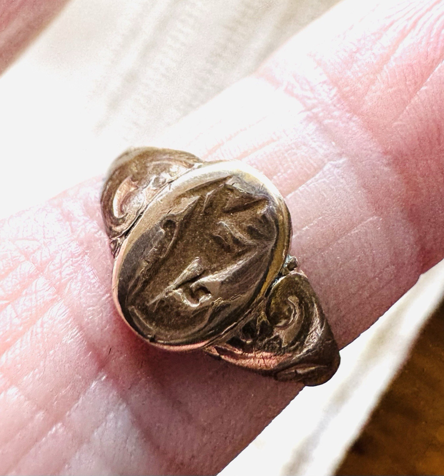 2 Antique Victorian Era Gold Signet Art Deco Children’s Rings