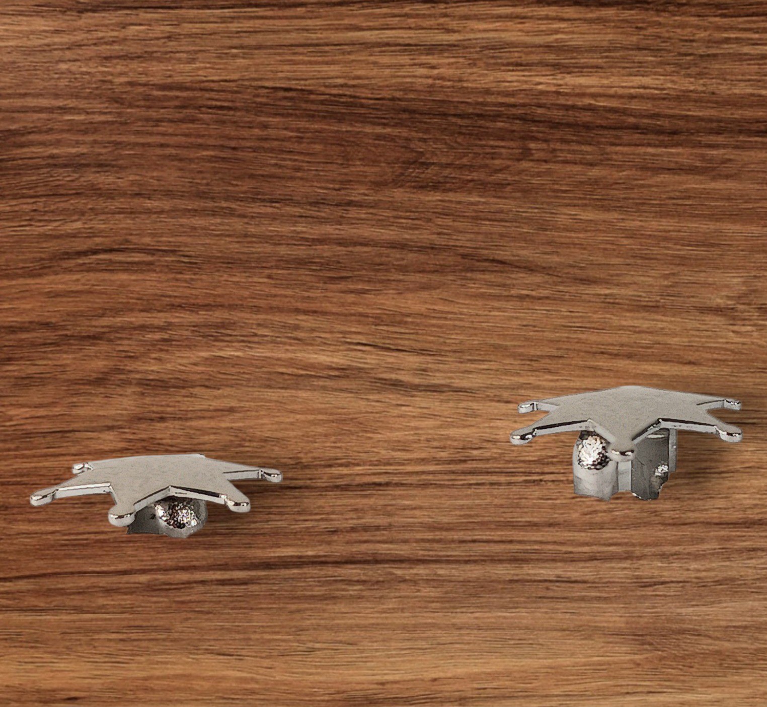 Cufflinks Vintage Silver Sheriff’s Star Set Classic Traditional Menswear