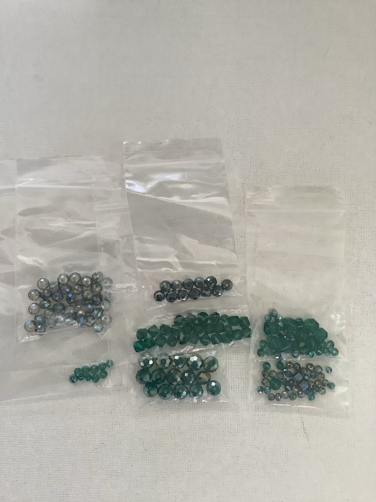 Blue and teal crystals, various sizes, loose stones, jewelry supplies