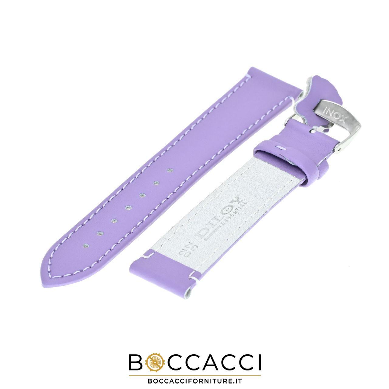 DILOY 12mm Lilac Smooth Leather Unpadded Strap (NEW)