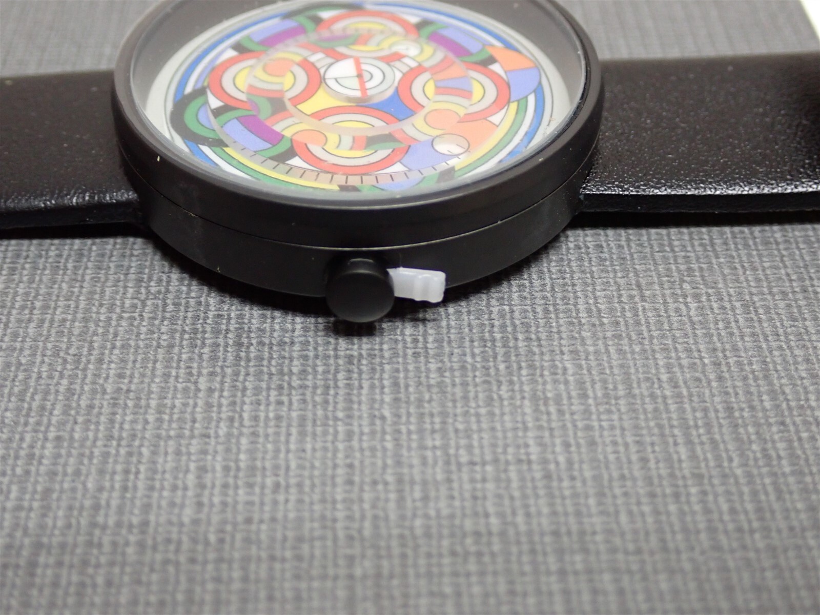 NEW Projects Watches PJT-7575 Ode To Delaunay Color 40mm Black Leather Band